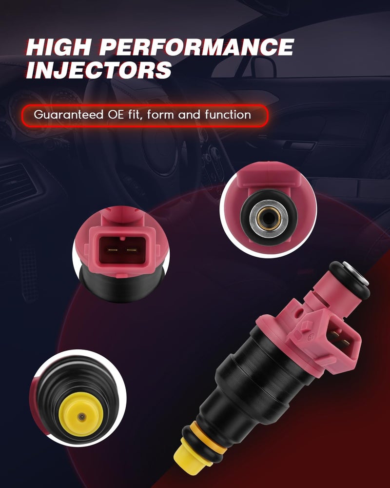 ANGLEWIDE 6pcs 0280150998 Injectors,ANGLEWIDE 1Hole Fuel Injectors fit for 1997-1998 for Dodge B1500,1997 for Dodge B2500,1997-1999 for Dodge Dakota,1998-1999 for Dodge Durango,1997-2001 for Dodge for Ram 1500 - Image 4